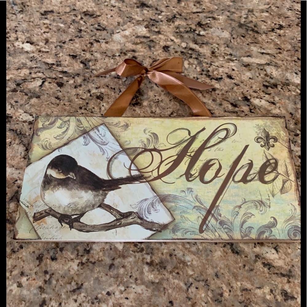 Hope plaque